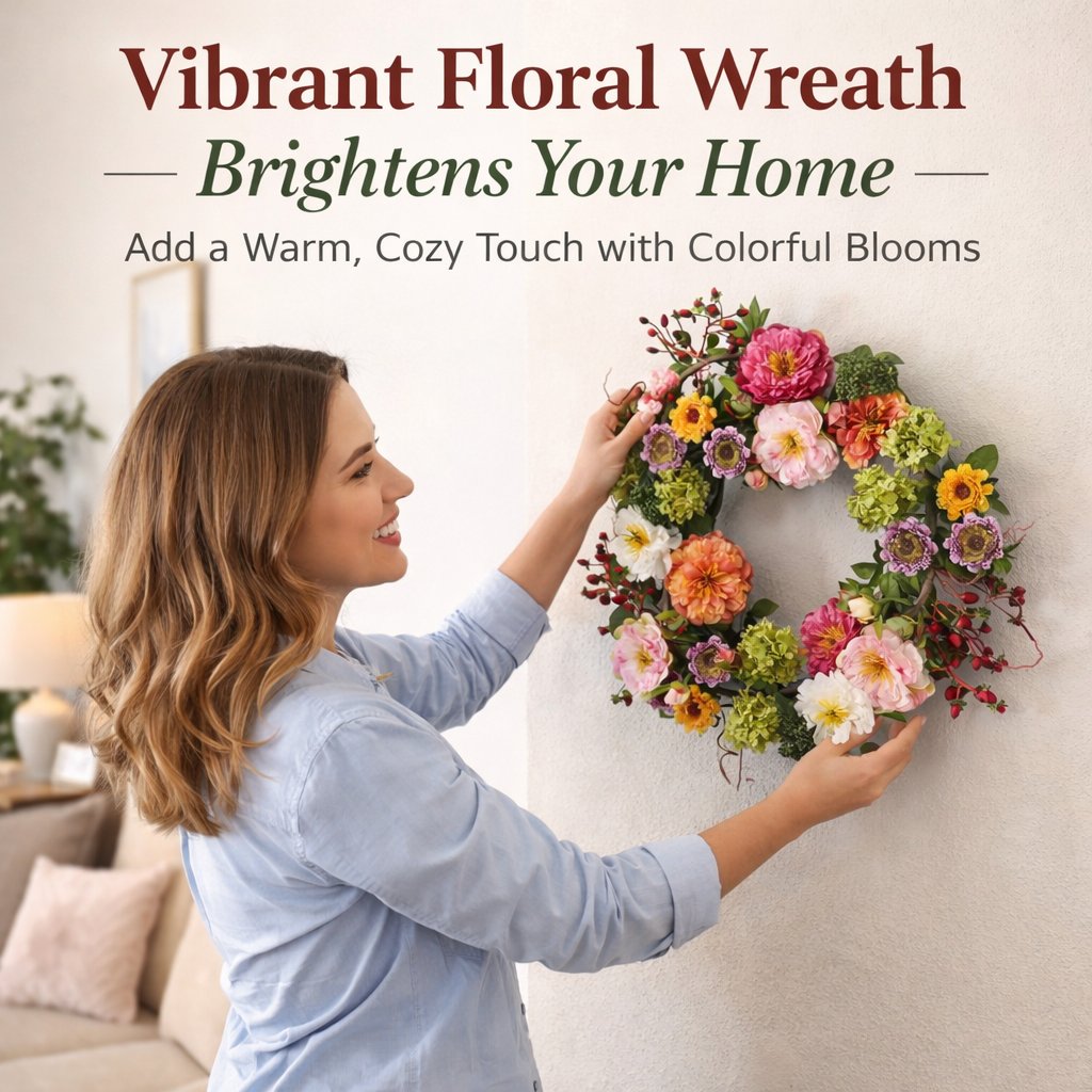 🌸 Mixed Peony Floral Wreath 🔥